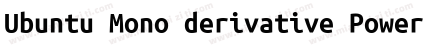 Ubuntu Mono derivative Powerline字体转换